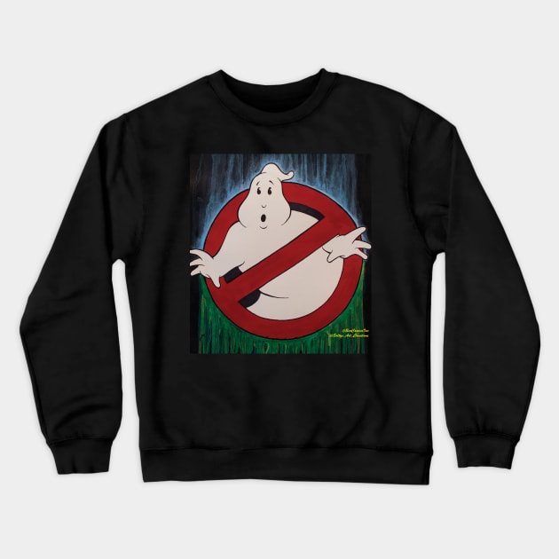 Ghostbusters Logo Water Colors Crewneck Sweatshirt by EvoComicsInc